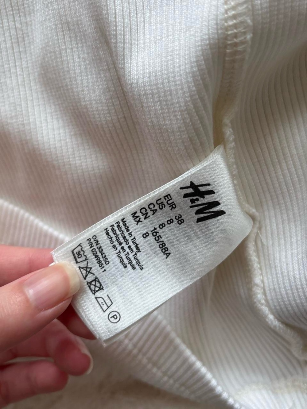 H&M off white Ribbed Racerback Tank - Picture 5 of 7